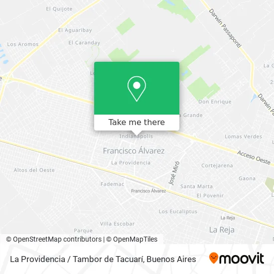 Mapa de La Providencia / Tambor de Tacuarí