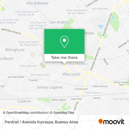 Perdriel / Avenida Iturraspe map