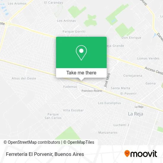 Ferretería El Porvenir map