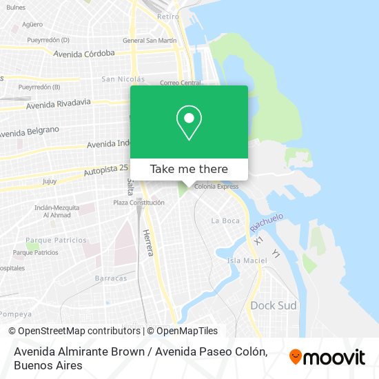 Avenida Almirante Brown / Avenida Paseo Colón map