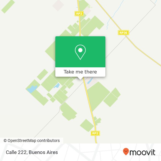 Calle 222 map