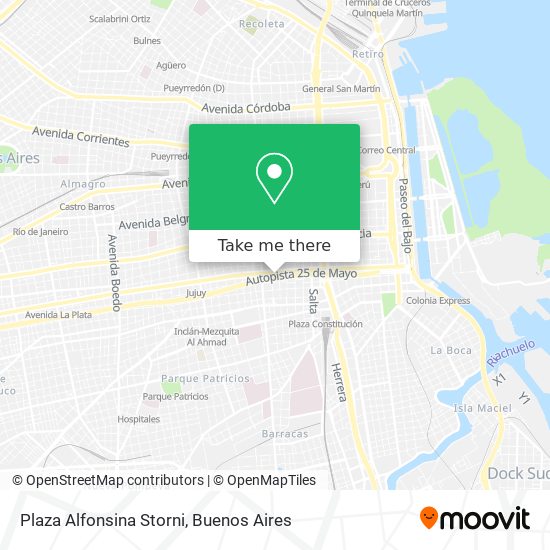 Plaza Alfonsina Storni map