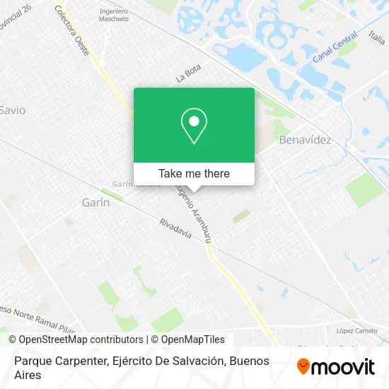 Parque Carpenter, Ejército De Salvación map