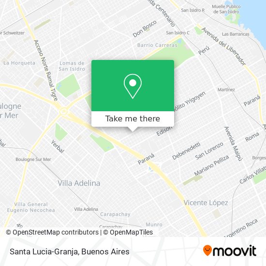 Mapa de Santa Lucia-Granja