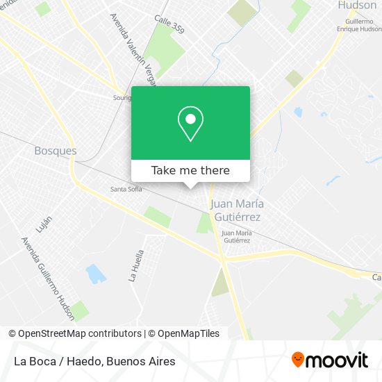 Mapa de La Boca / Haedo