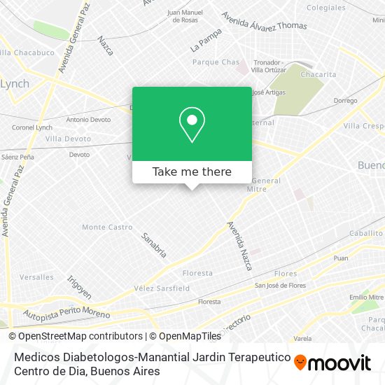 Medicos Diabetologos-Manantial Jardin Terapeutico Centro de Dia map