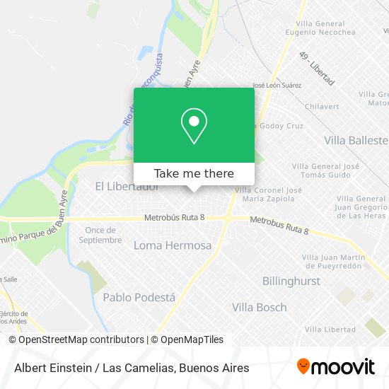 Albert Einstein / Las Camelias map