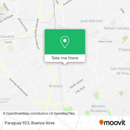 Mapa de Paraguay 923