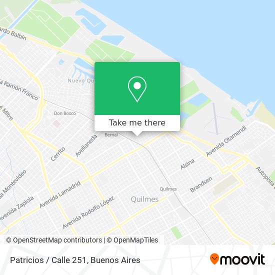 Patricios / Calle 251 map