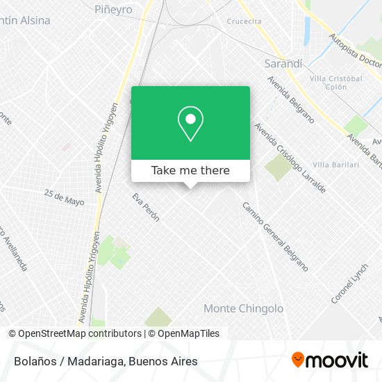 Bolaños / Madariaga map