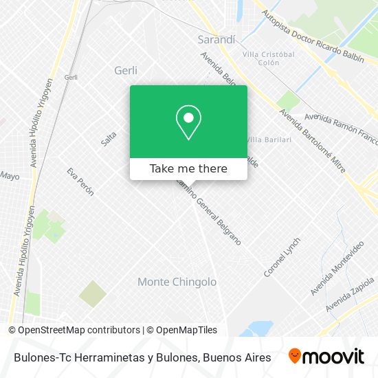 Bulones-Tc Herraminetas y Bulones map
