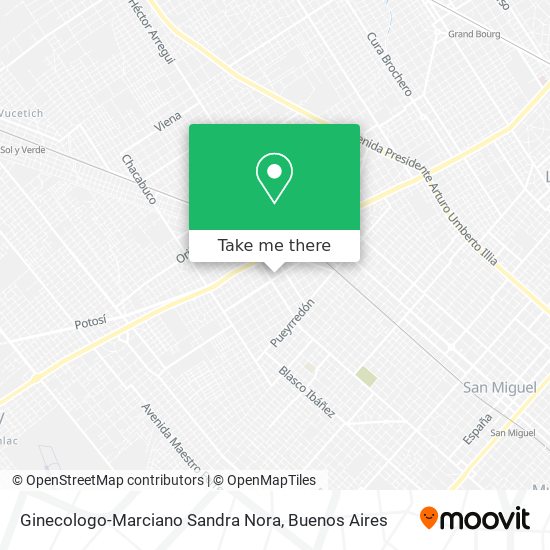 Ginecologo-Marciano Sandra Nora map