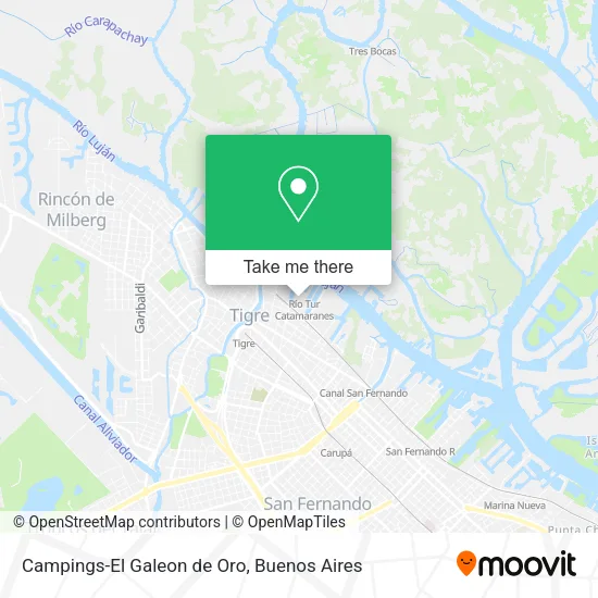 Mapa de Campings-El Galeon de Oro