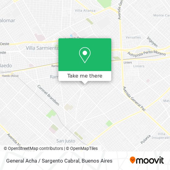 General Acha / Sargento Cabral map