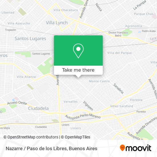 Nazarre / Paso de los Libres map