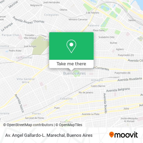 Av. Angel Gallardo-L. Marechal map