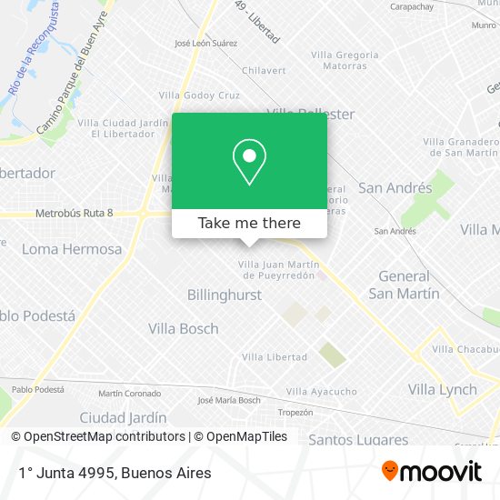 Mapa de 1° Junta 4995