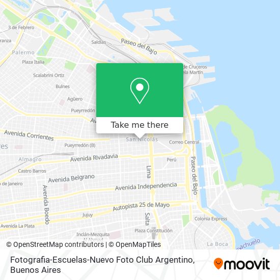 Mapa de Fotografia-Escuelas-Nuevo Foto Club Argentino