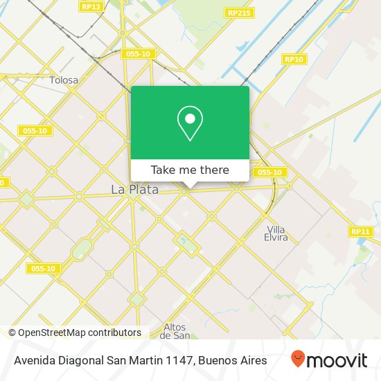 Avenida Diagonal San Martin 1147 map