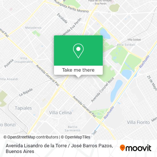 Avenida Lisandro de la Torre / José Barros Pazos map