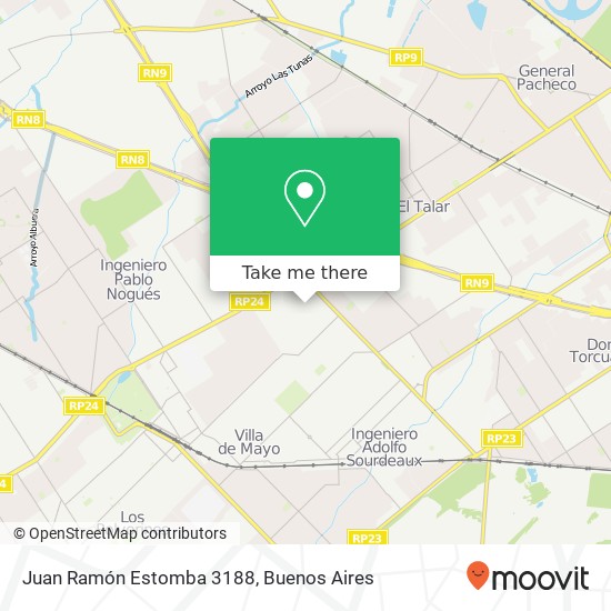 Juan Ramón Estomba 3188 map