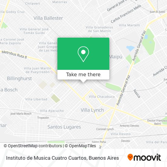 Instituto de Musica Cuatro Cuartos map