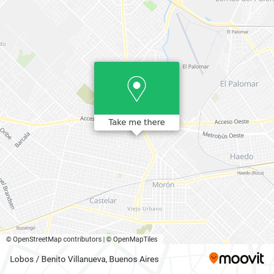 Lobos / Benito Villanueva map