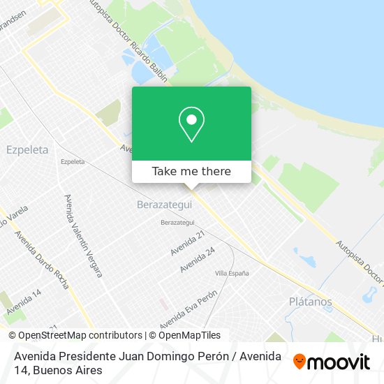Avenida Presidente Juan Domingo Perón / Avenida 14 map