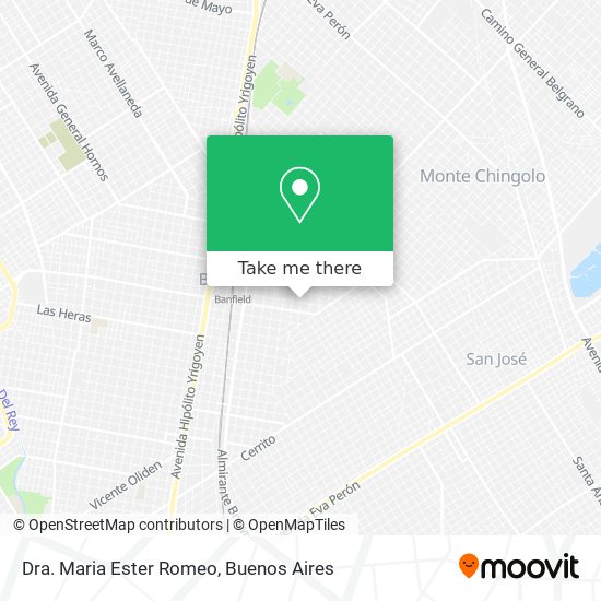 Dra. Maria Ester Romeo map