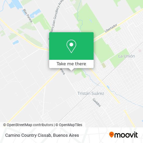 Camino Country Cissab map