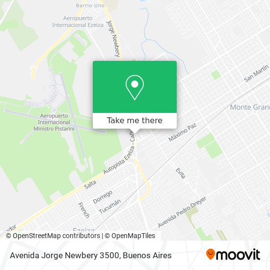 Mapa de Avenida Jorge Newbery 3500