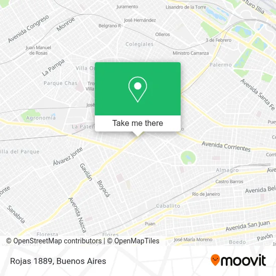 Rojas 1889 map