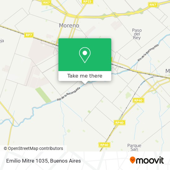 Emilio Mitre 1035 map