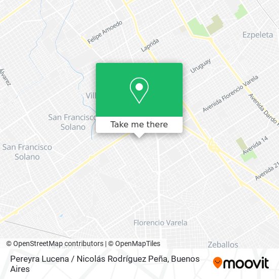 Pereyra Lucena / Nicolás Rodríguez Peña map