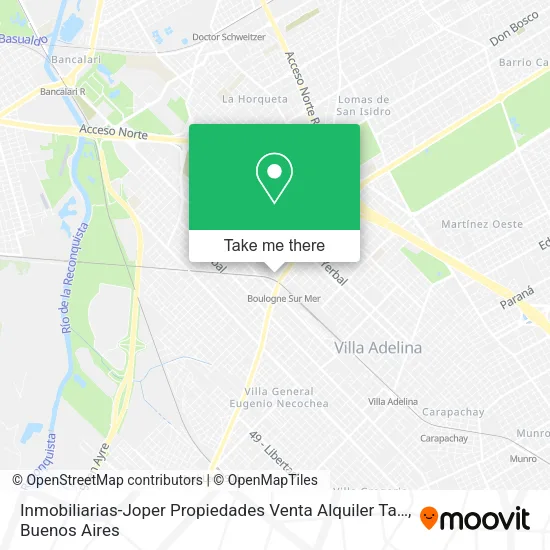 Inmobiliarias-Joper Propiedades Venta Alquiler Ta… map