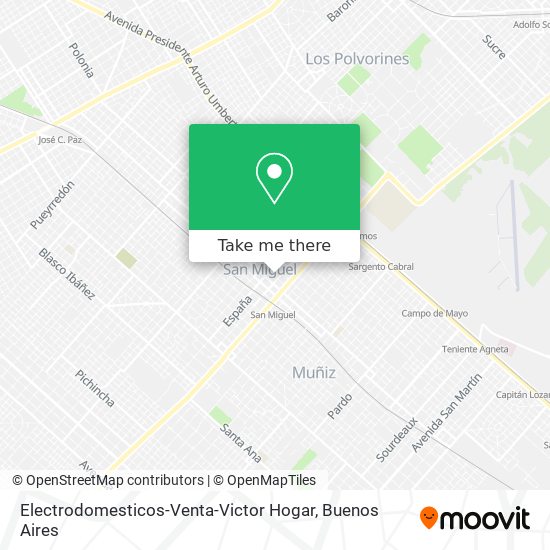 Electrodomesticos-Venta-Victor Hogar map