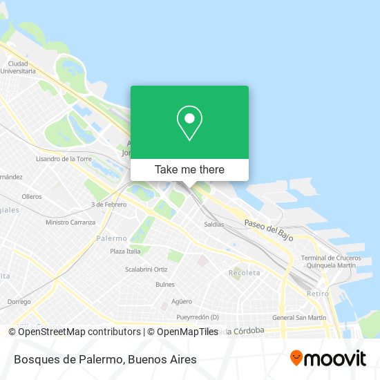 Bosques de Palermo map