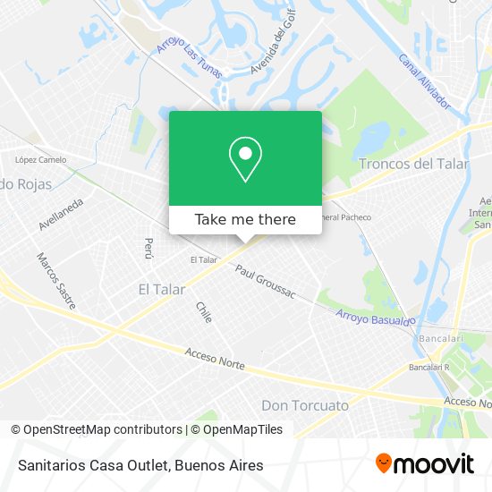 Sanitarios Casa Outlet map