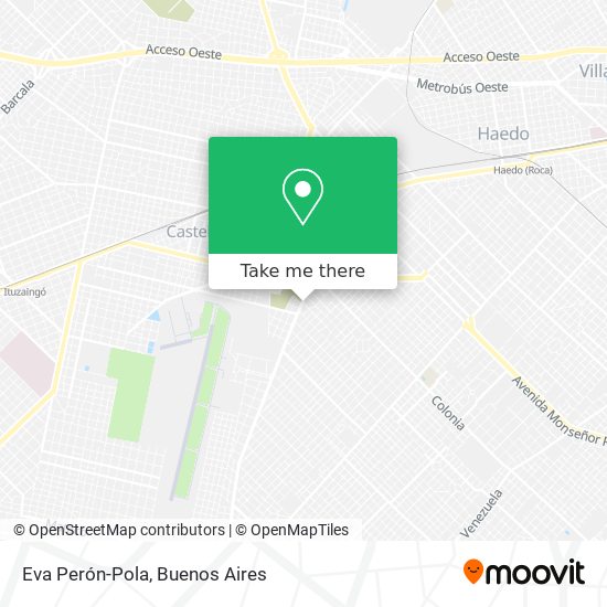 Eva Perón-Pola map