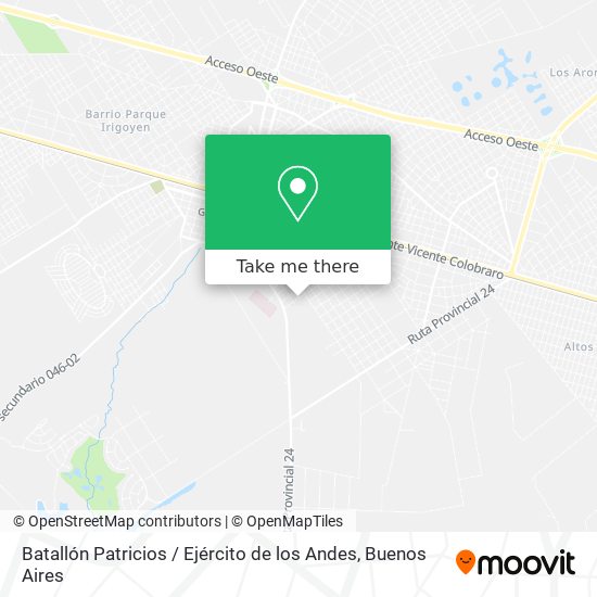 Batallón Patricios / Ejército de los Andes map