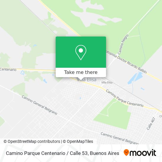 Camino Parque Centenario / Calle 53 map