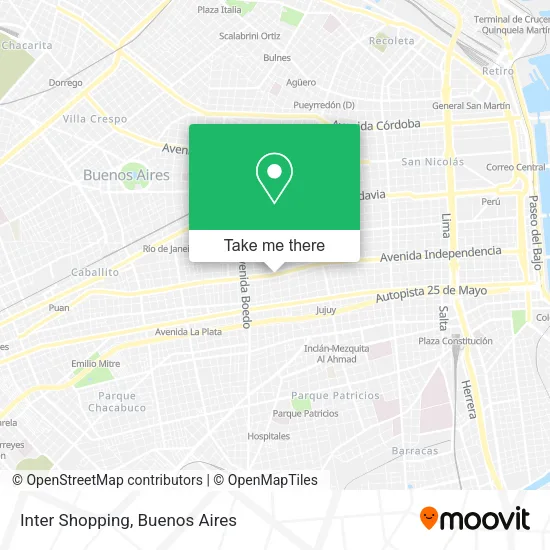 Inter Shopping map