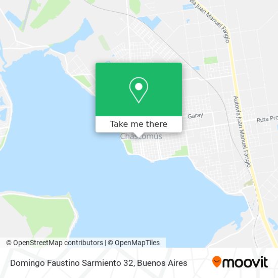 Domingo Faustino Sarmiento 32 map