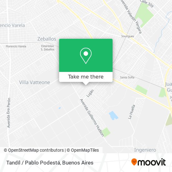 Tandíl / Pablo Podestá map