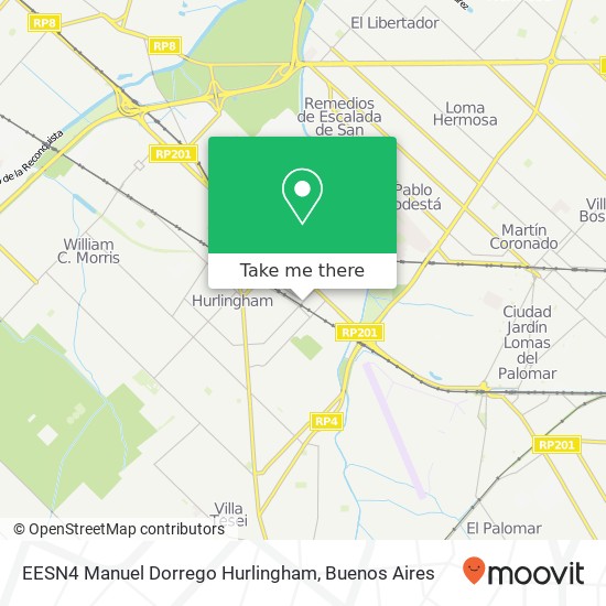 Mapa de EESN4 Manuel Dorrego Hurlingham