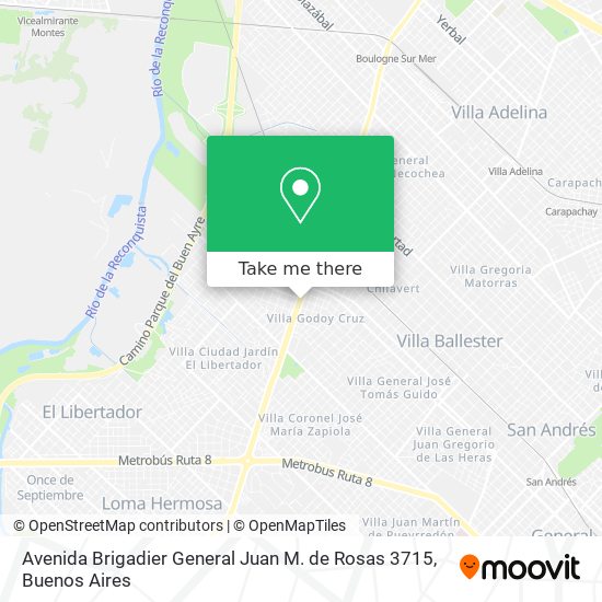 Avenida Brigadier General Juan M. de Rosas 3715 map