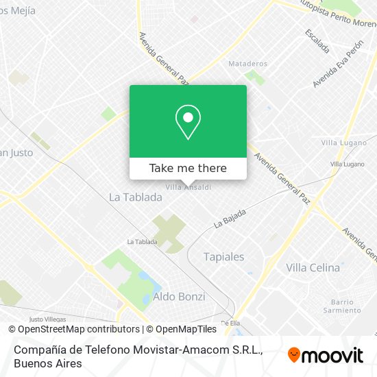 Compañía de Telefono Movistar-Amacom S.R.L. map