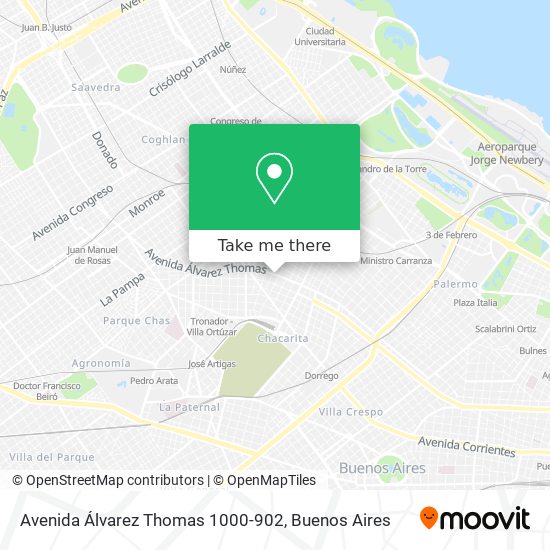 Mapa de Avenida Álvarez Thomas 1000-902