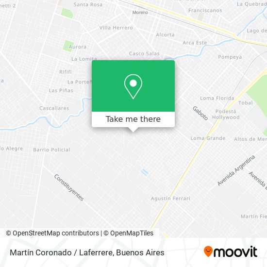 Martín Coronado / Laferrere map