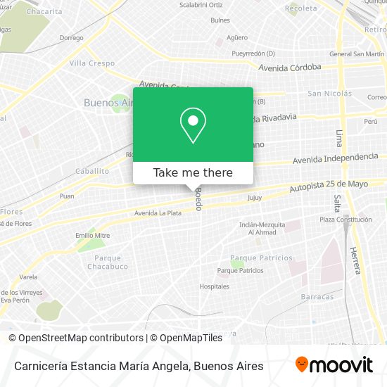Mapa de Carnicería Estancia María Angela